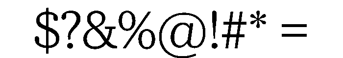 McClatchy Slab Light Font OTHER CHARS