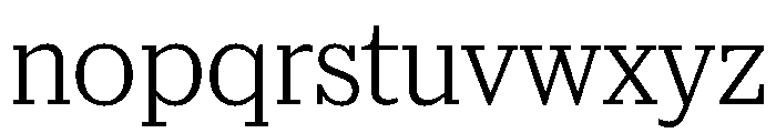 McClatchy Slab Light Font LOWERCASE