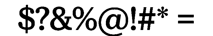 McClatchy Slab Medium Font OTHER CHARS