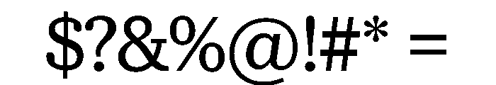 McClatchy Slab Regular Font OTHER CHARS