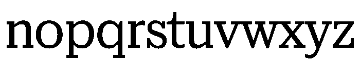 McClatchy Slab Regular Font LOWERCASE