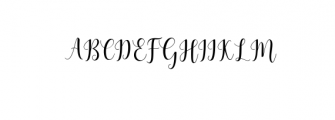 Mdelina Script Font UPPERCASE