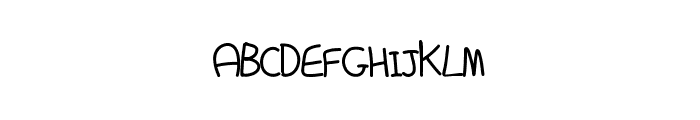 MD's Crappy Handwriting Font UPPERCASE