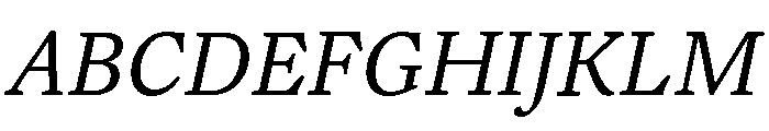 MDLorienVariable Italic Font UPPERCASE