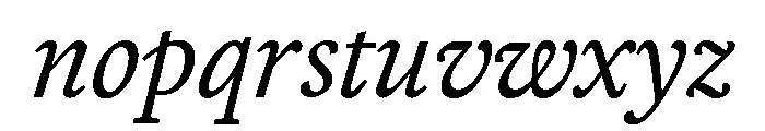 MDLorienVariable Italic Font LOWERCASE