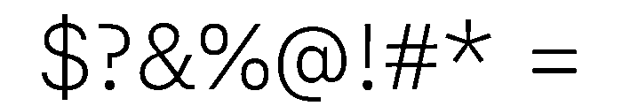 MDUIVF XSThin Font OTHER CHARS