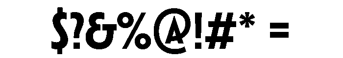 Megascope Variable Bold Font OTHER CHARS