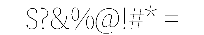 Megumi Extra Light Font OTHER CHARS