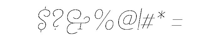 Megumi Italic Font OTHER CHARS