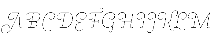 Megumi Italic Font UPPERCASE
