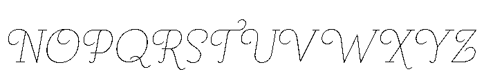 Megumi Italic Font UPPERCASE