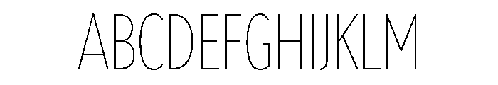 Megumi Thin Font UPPERCASE