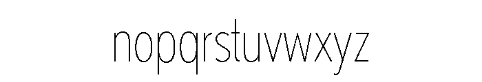 Megumi Thin Font LOWERCASE