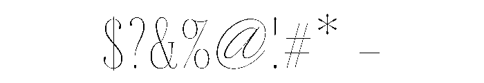 Megumi Ultra Light Font OTHER CHARS