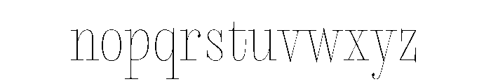Megumi Ultra Light Font LOWERCASE