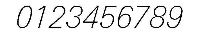 Mercato Variable Extra Light Italic Font OTHER CHARS