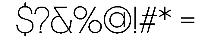 Mercato Variable Extra Light Font OTHER CHARS