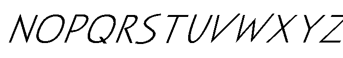 Mercato Variable Italic Font UPPERCASE