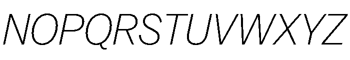 Mercato Variable Light Italic Font UPPERCASE