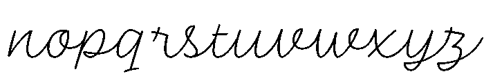 Mercato Variable Regular Font LOWERCASE