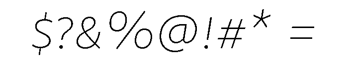 Mercato Variable Thin Italic Font OTHER CHARS