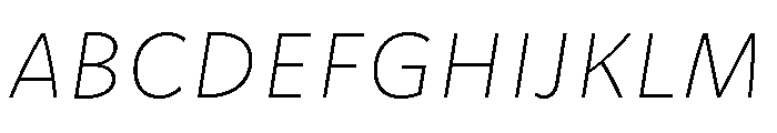 Mercato Variable Thin Italic FONT