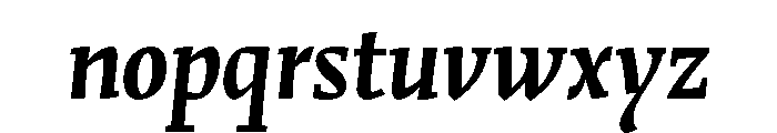 Merwede Bold Italic Font LOWERCASE