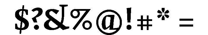 Merwede Bold Font OTHER CHARS