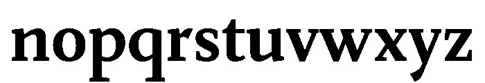 Merwede Bold Font LOWERCASE