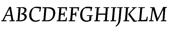 Merwede Italic Font UPPERCASE