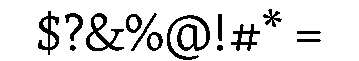 Merwede Light Font OTHER CHARS