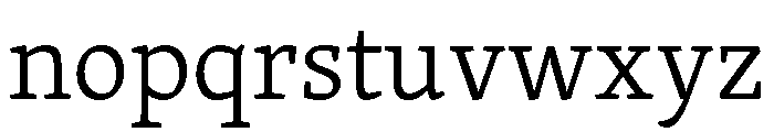 Merwede Light Font LOWERCASE