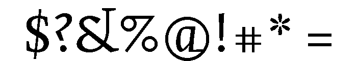 Merwede Regular Font OTHER CHARS