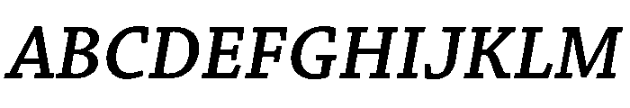 Merwede Semibold Italic Font UPPERCASE