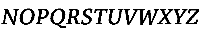 Merwede Semibold Italic Font UPPERCASE
