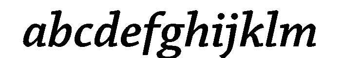 Merwede Semibold Italic FONT