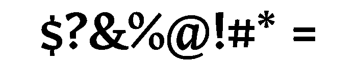Merwede Semibold Font OTHER CHARS