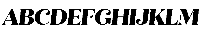 Mezzotint Cf Heavy Italic Font UPPERCASE