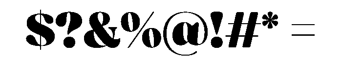 Mezzotint Cf Heavy Font OTHER CHARS