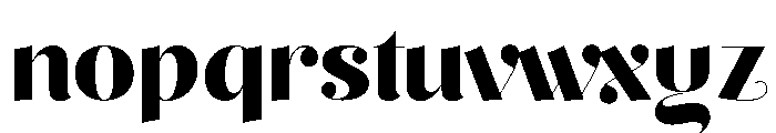 Mezzotint Cf Thin Font LOWERCASE