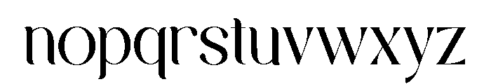 MEBIOLA-Regular Font LOWERCASE