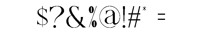 MEFONS Font OTHER CHARS