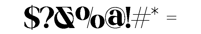 MEGAKO-Regular Font OTHER CHARS
