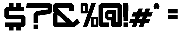 MEGAME-Regular Font OTHER CHARS