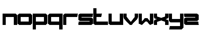 MEGAME-Regular Font LOWERCASE
