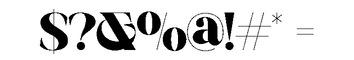 MEGIOK-Regular Font OTHER CHARS