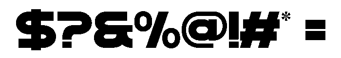 MEGTASANS-Medium Font OTHER CHARS