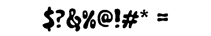 MELTY POP Font OTHER CHARS