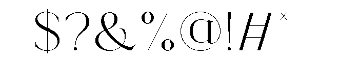 MEROVEL Font OTHER CHARS