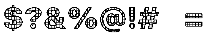 MESH TECH Font OTHER CHARS